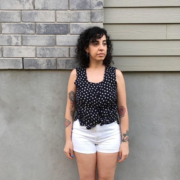 Little Daisy navy linen skirt - Picture 5 of 6